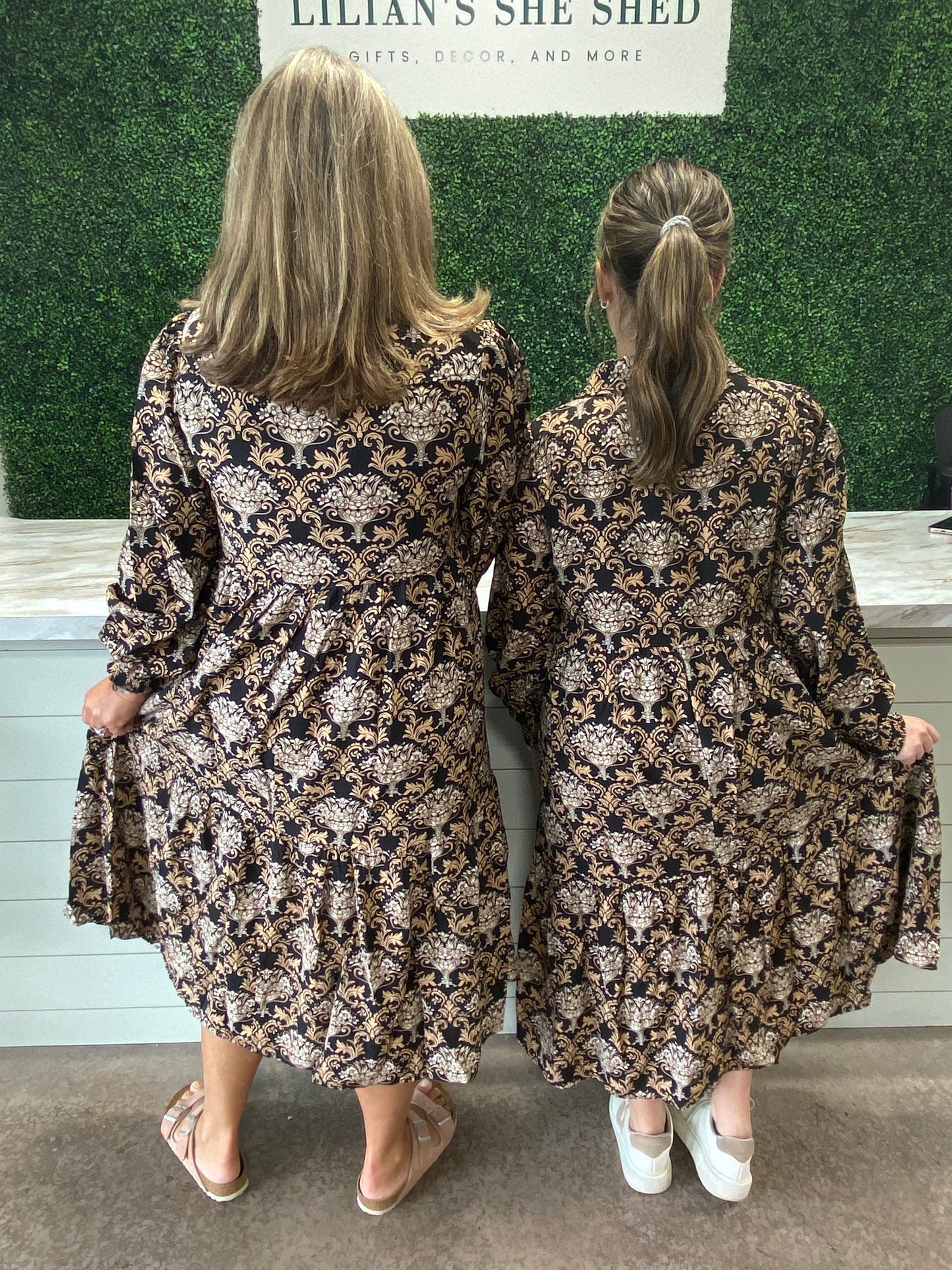 Bohemian Print Midi Dress