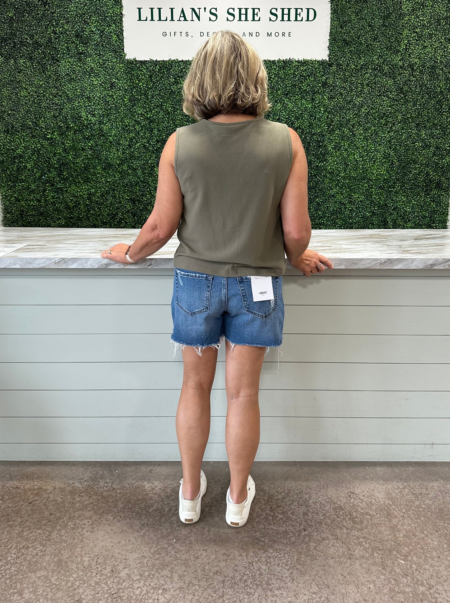 Solid Vest Top with Bow Ties