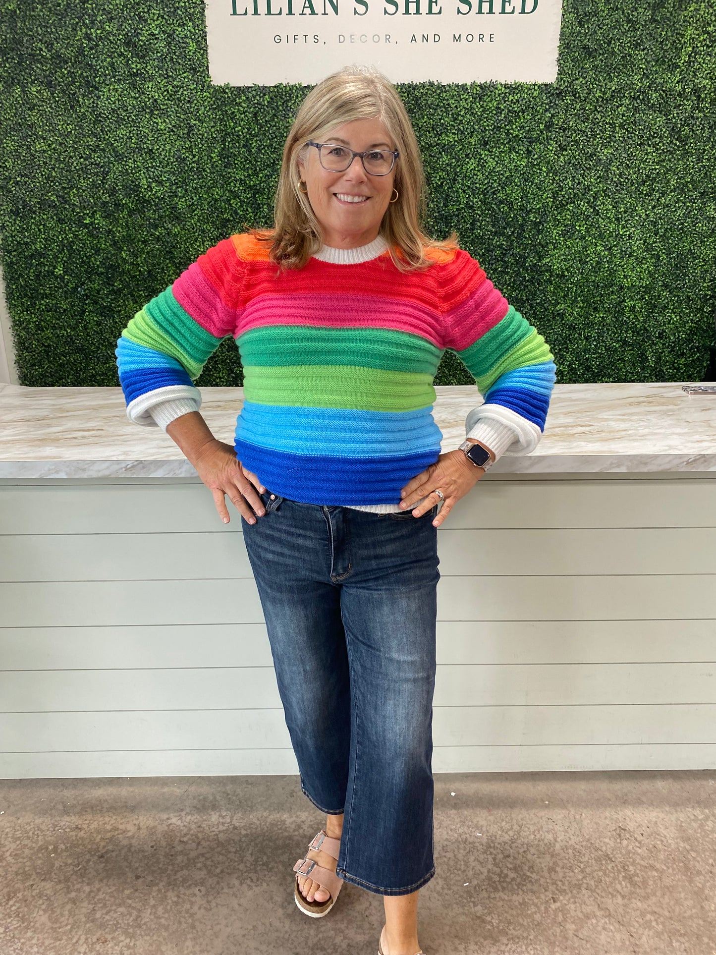 Multi Striped Colored Sweater