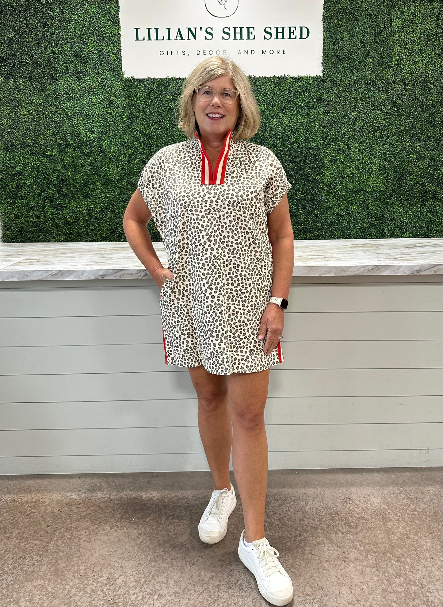 Leopard Print Mini Dress