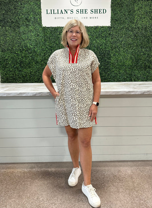 Leopard Print Mini Dress