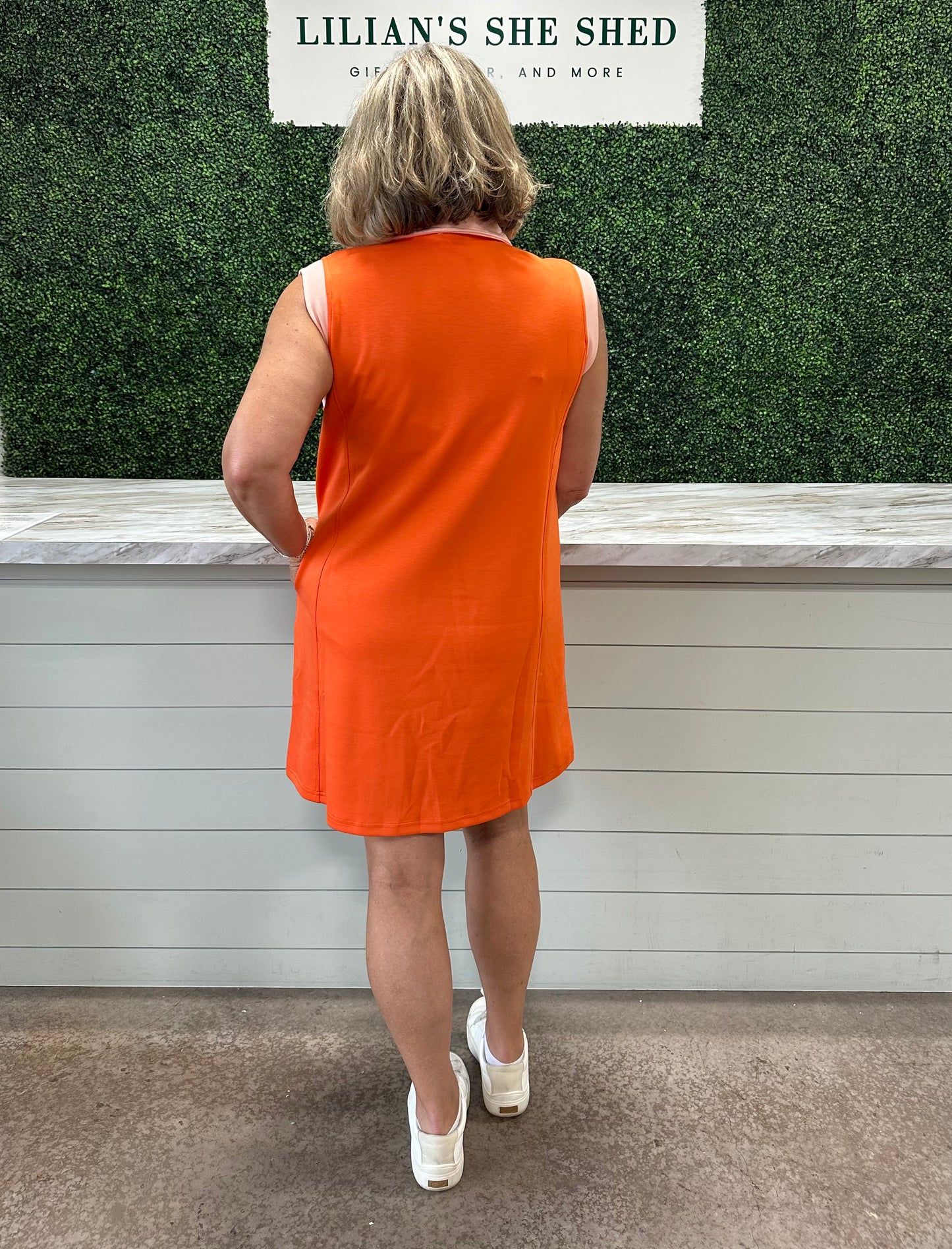 Jersey Collared Zip Mini Dress