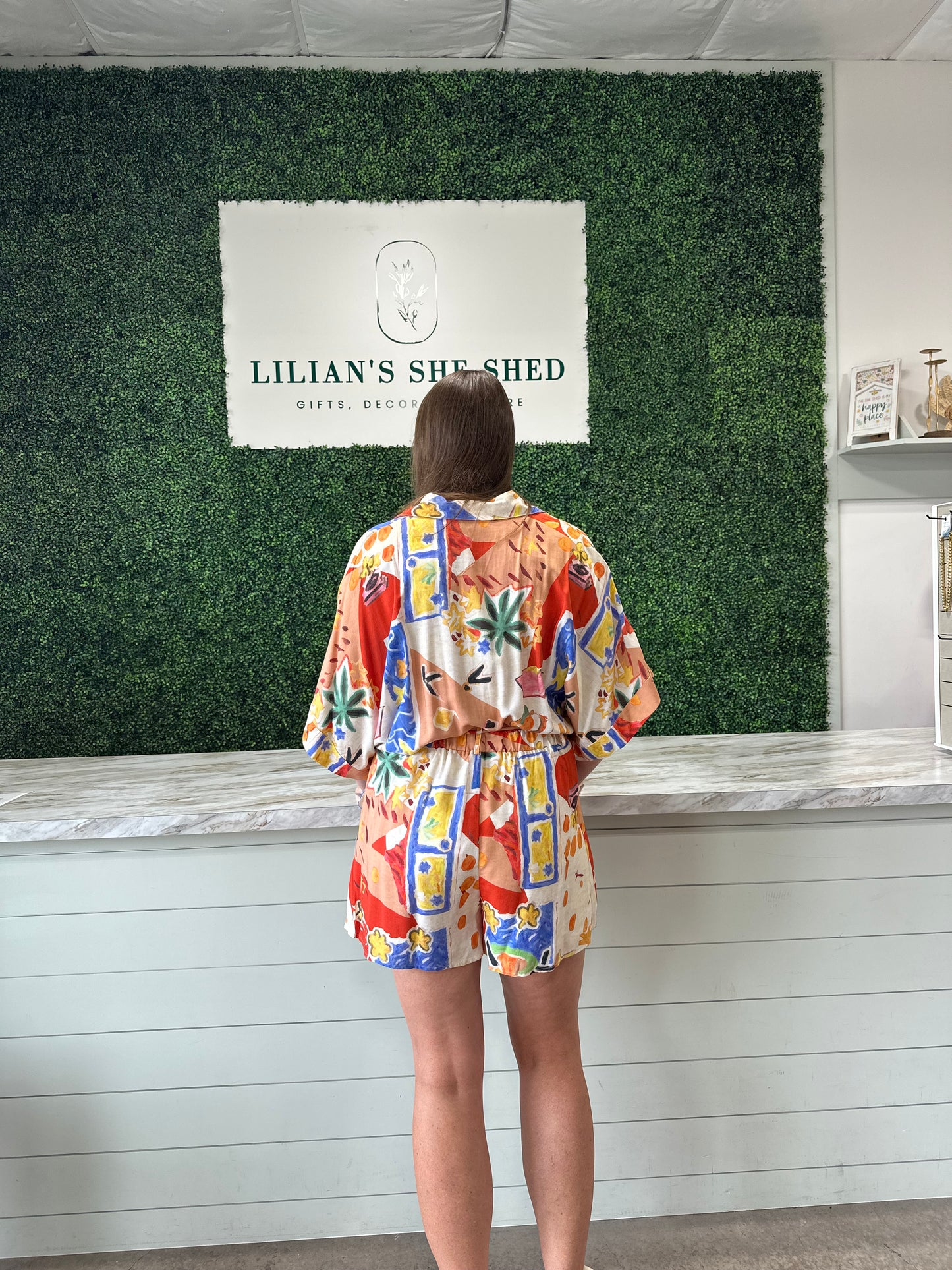 Resort Pattern Romper