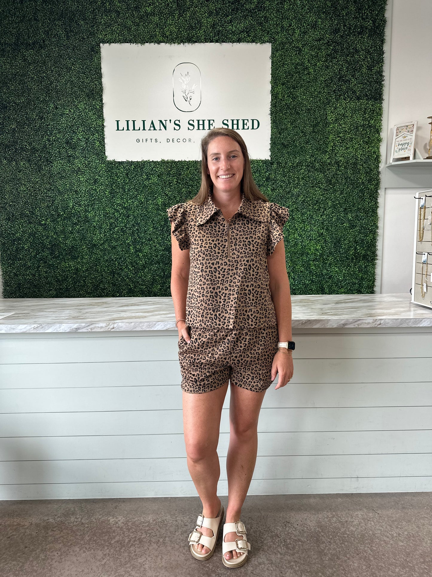 Cheetah Top and Bottom Set