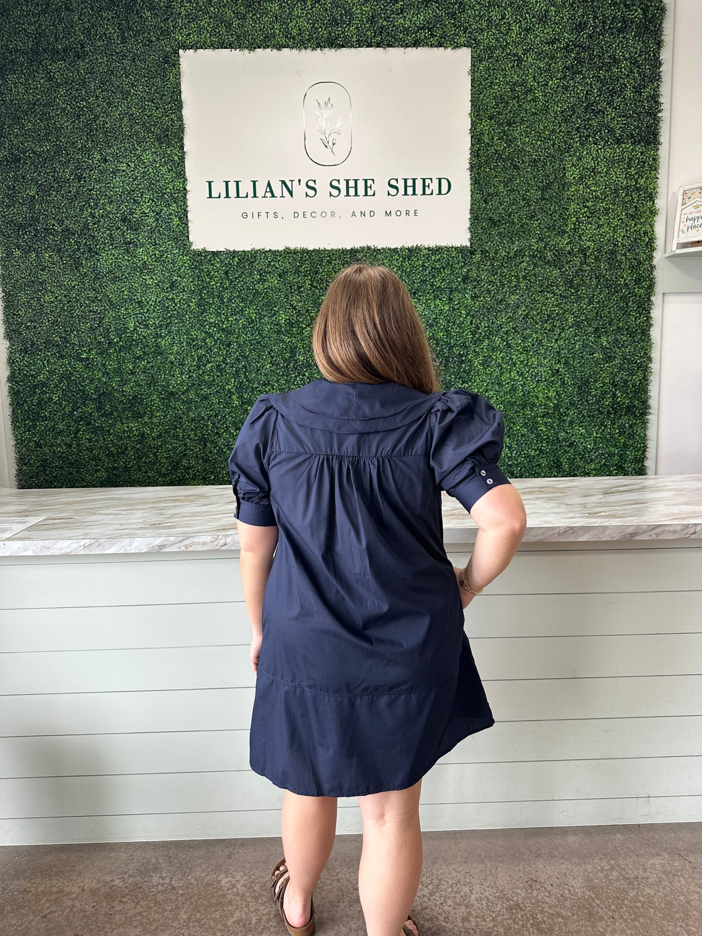 Solid Bow Front Mini Dress