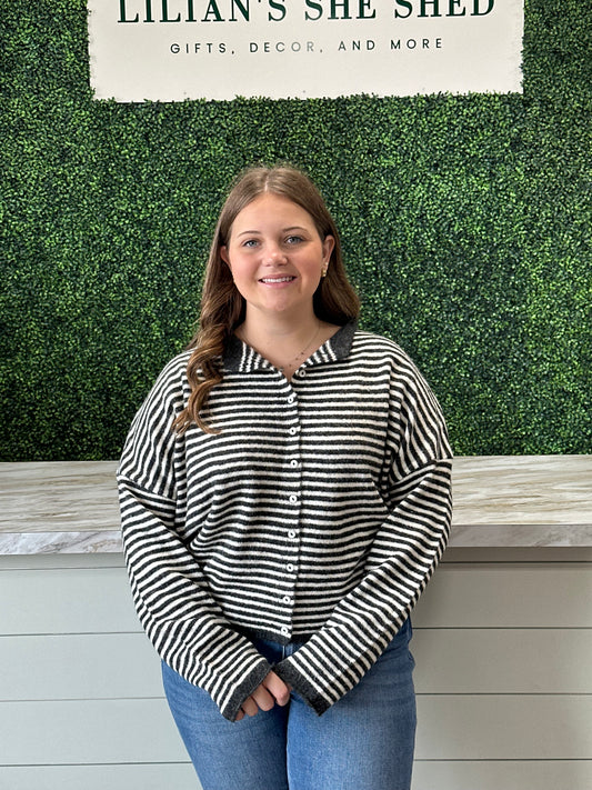 Piper Cardigan Striped