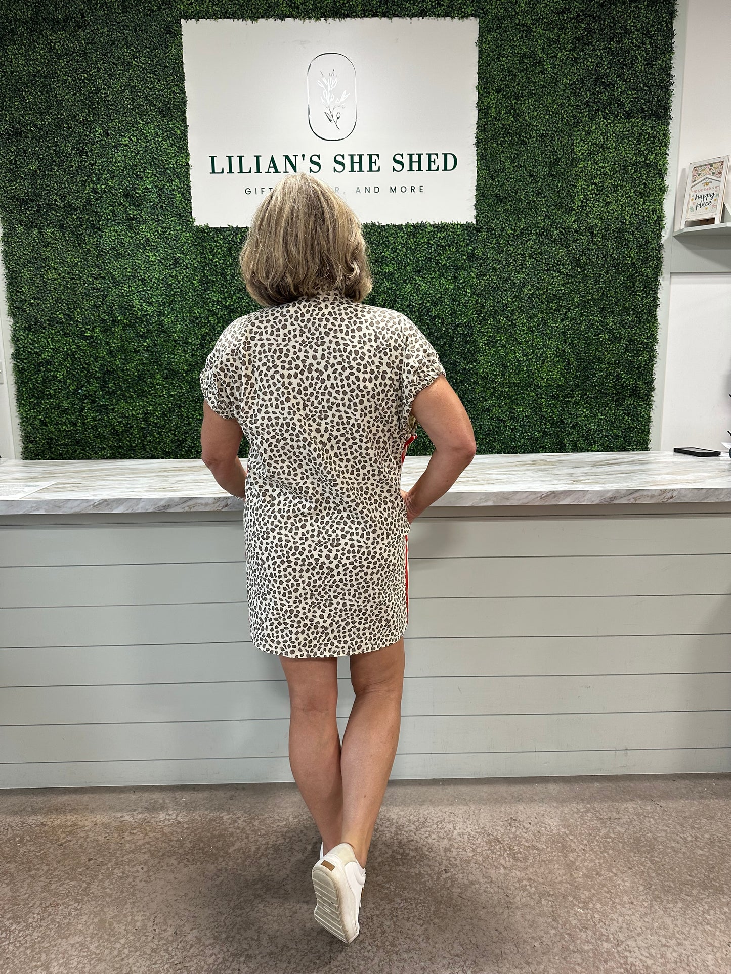 Leopard Print Mini Dress