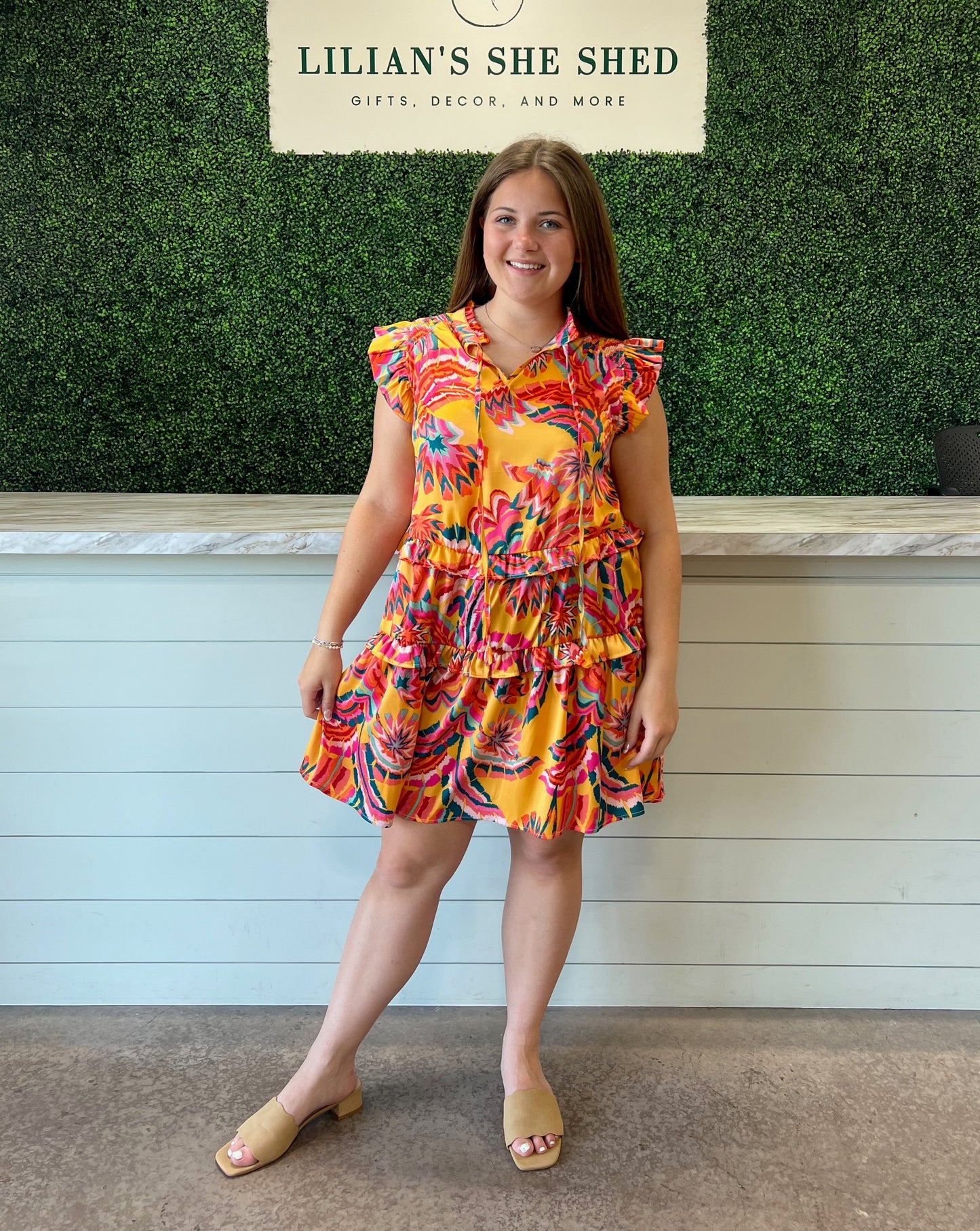 Mango Mix Satin Mini Dress