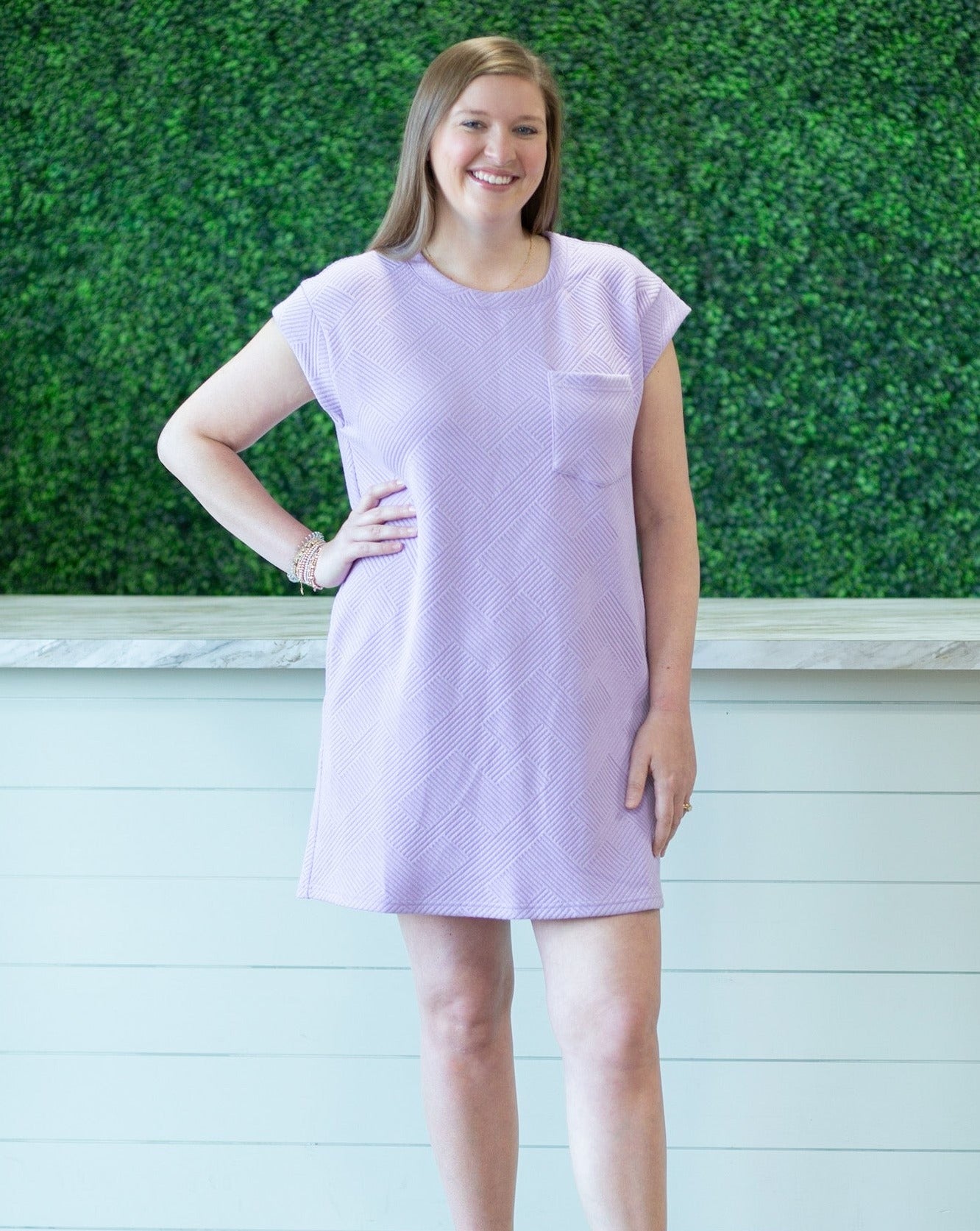 Textured Sleeveless Mini Dress